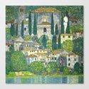 Gustav Klimt "Church in Cassone (Landscape with Cypresses)" Leinwanddruck