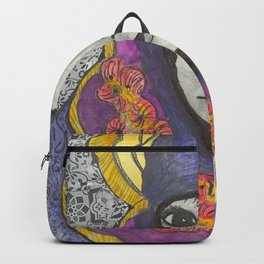 Tuareg Spirit One Backpack | Purple, Tuareg, Africa, Berber, Painting, Watercolor, Mystic, Violet 