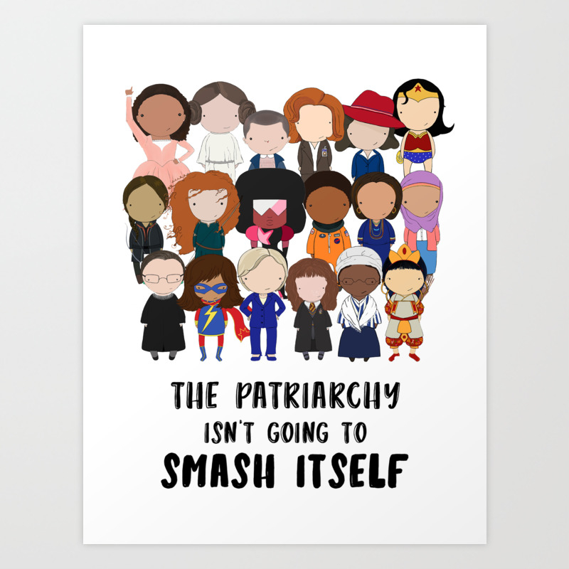 Smash The Patriarchy Art Print By Jen Talley Society6