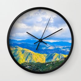 The Light in the Valley Wall Clock