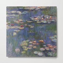 Water Lilies (Nymphéas), c.1916 Art, Monet Metal Print