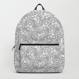 Bicycles on Grey Backpack