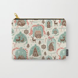 Gingerbread Village Cream Carry-All Pouch