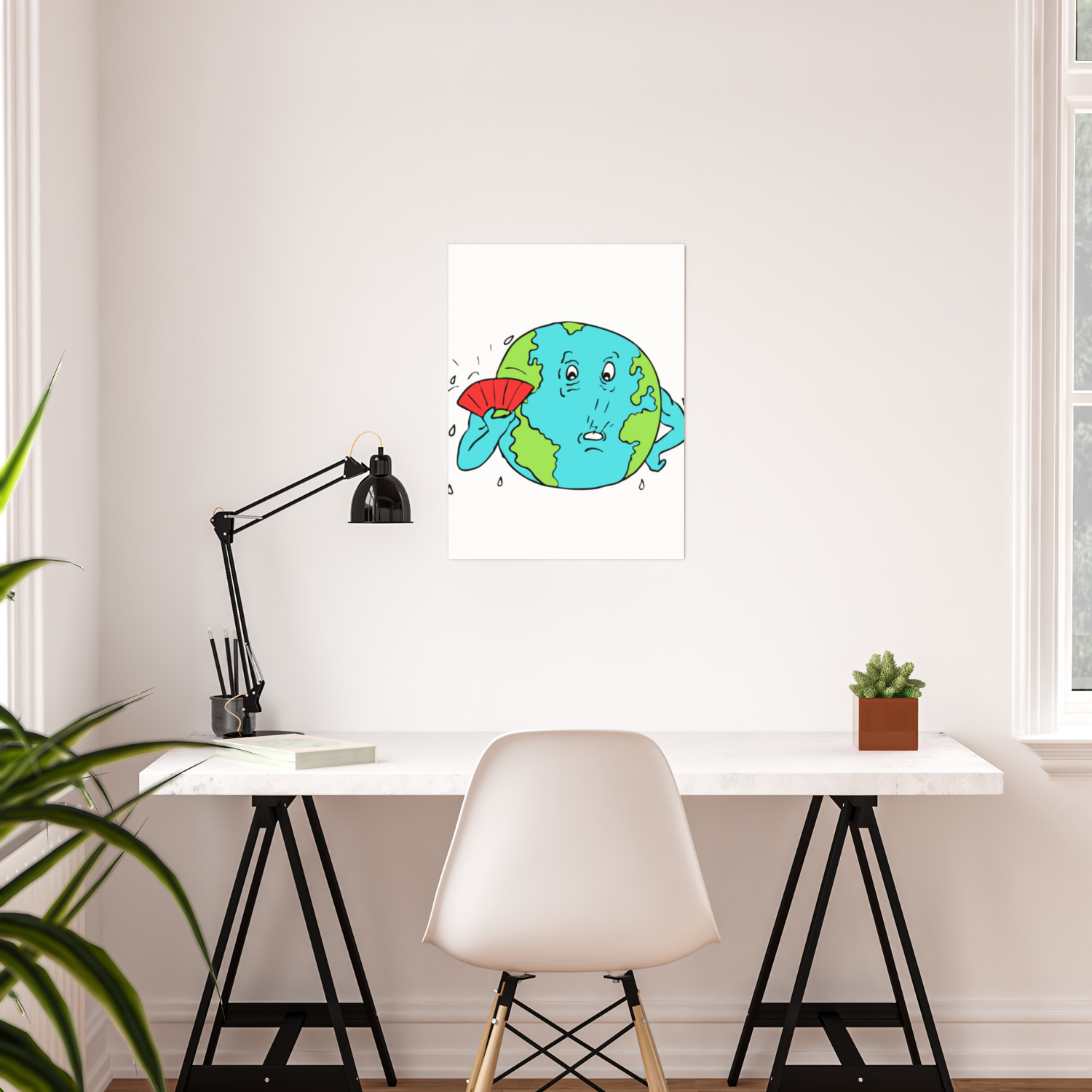 Earth Global Warming Drawing Color Poster by patrimonio | Society6