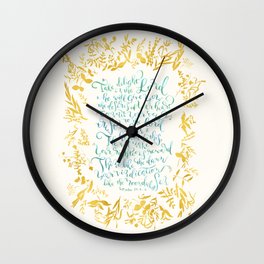 Take Delight in the Lord- Psalm 37:4-6 Wall Clock