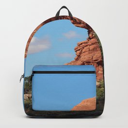 Holding The Balance Backpack | Moab, Christianeschulze, Artwallart, Photoart, Photo, Homedecor, Rockformation, Natureart, Balancedrock, Landscapeart 