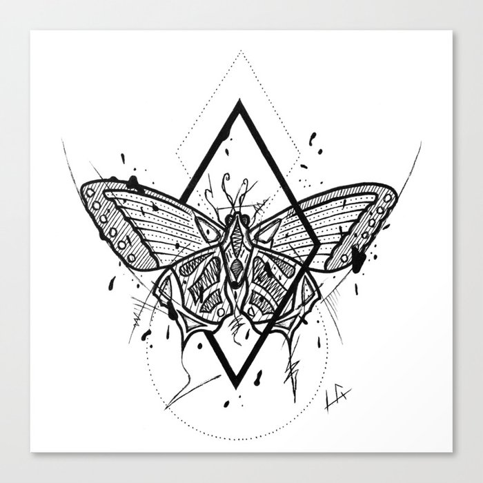 Butterfly Handmade Drawing Made In Pencil And Ink Tattoo Sketch