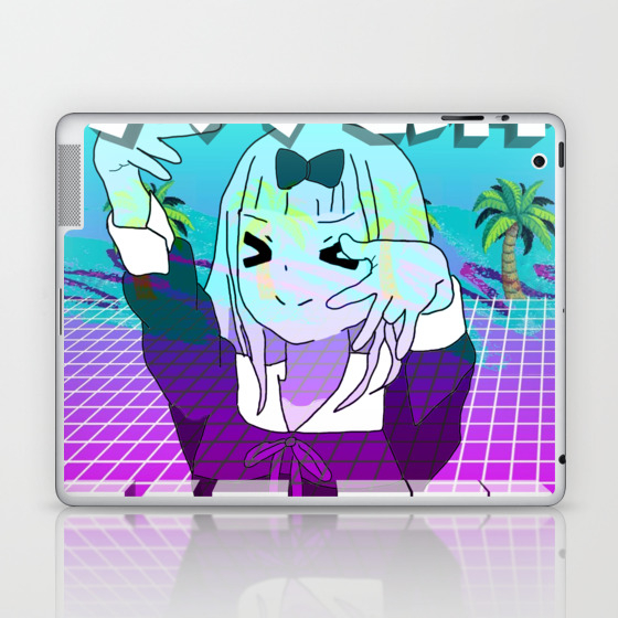 Chika Vaporwave Sad Japanese Anime Aesthetic Laptop Ipad Skin By Poser Boy Society6
