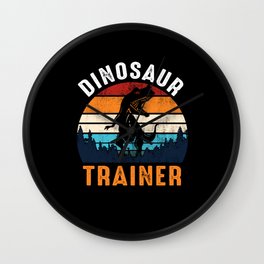 Dinosaur trainer funny dinosaur gifts for kids Wall Clock | Just A Girl Who, Rex, Dinos, Prehistoric, Birthday, Funny T Rex, Fun, Dinosaur Trainer, Graphicdesign, Boy 