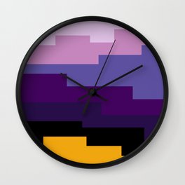 Summer 2016 In Purple Wall Clock