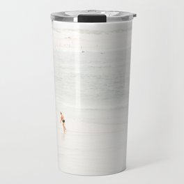 At the Beach fourteen  (part two of a diptych) - Minimal Beach and Ocean photography Travel Mug