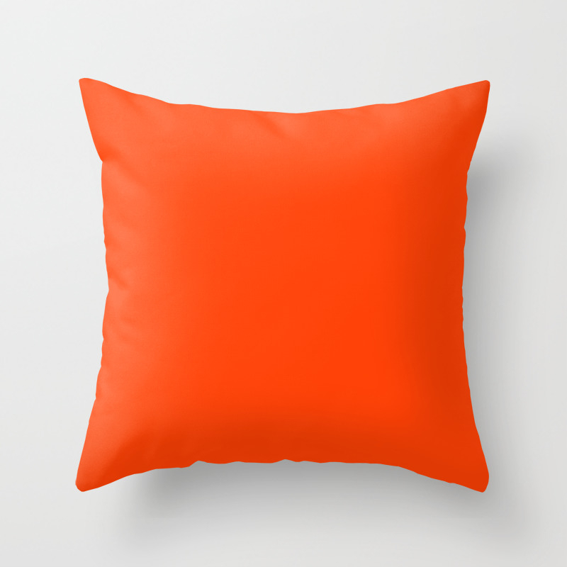 Bright Fluorescent Neon Orange Throw 