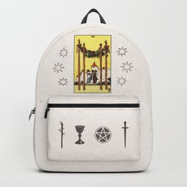 FOUR OF WANDS / WHITE Backpack