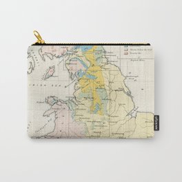 Vintage Map of the Coal Fields of Great Britain Carry-All Pouch