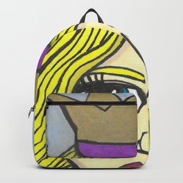 Girl with Crown Backpack
