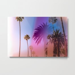 Sunshine and Palm Trees Metal Print | 90210, Losangeles, California, Sunshine, Palmtrees, Sunny, Digital, Color, Doubleexposure, Curated 