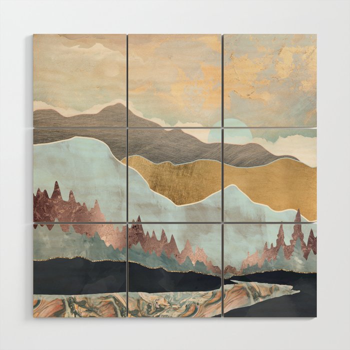 pic Society 6 Wood Wall Art winter light wood wall art by spacefrogdesigns