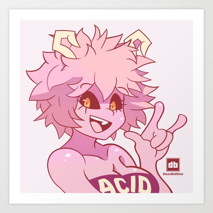 Mina Ashido Art Print By Frootsycollins Society6