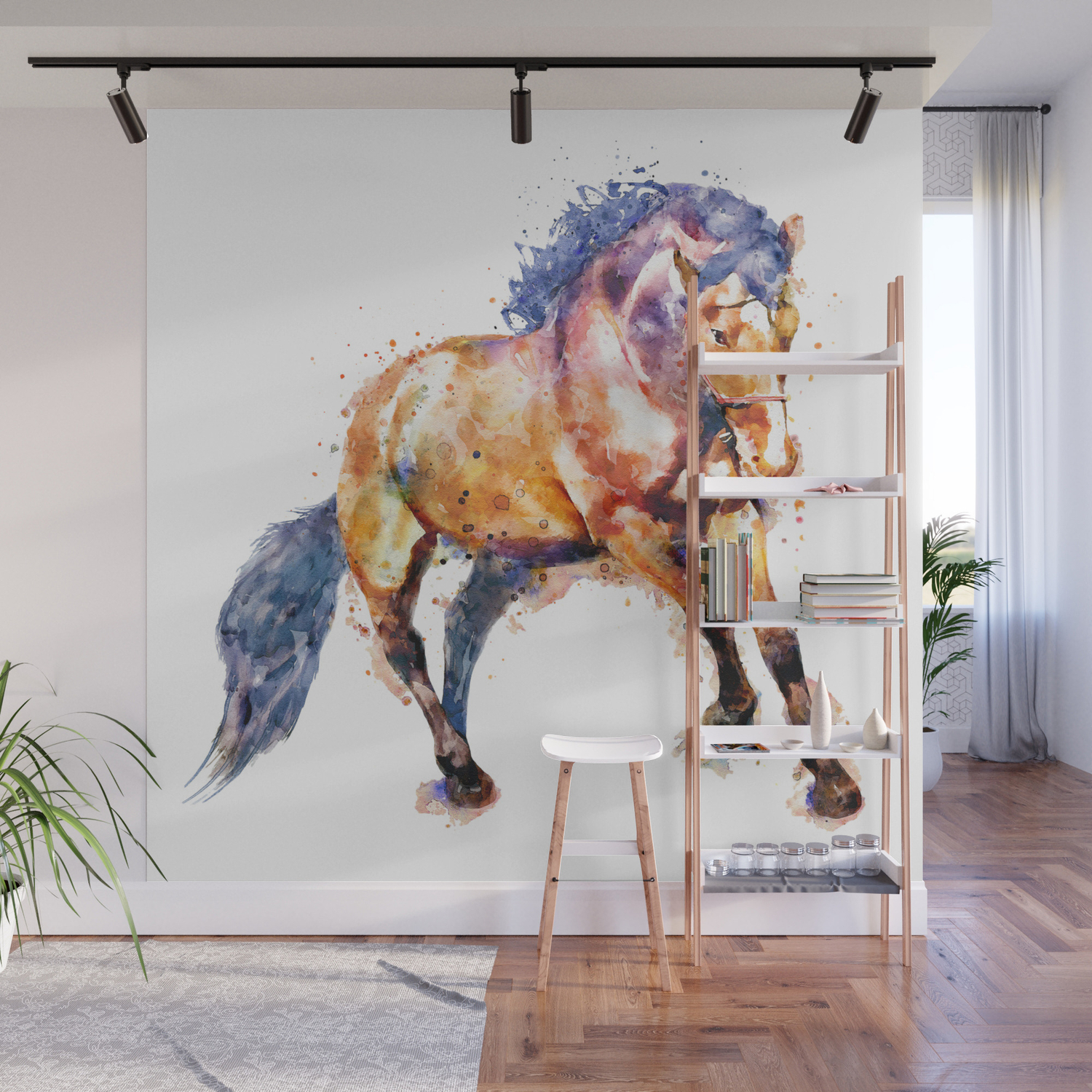 Running Horse Wall Mural By Marianvoicu Society6
