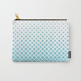 Evaporating Cube Grid - Pastel Light Blue Carry-All Pouch