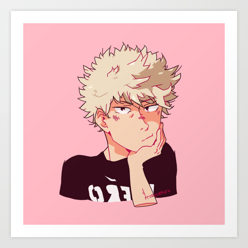 Katsuki Bakugou Art Print By Frogdoesart Society6