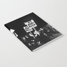 We Want Beer Too! Women Protesting Against Prohibition black and white photography - photographs Notebook | Bar, Store, Black, Poster, Liquor, Funny, Kitchen, Beer, Speakeasies, White 