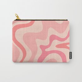 Liquid Swirl Abstract in Soft Pink Carry-All Pouch