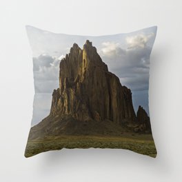 Shiprock, New Mexico. Throw Pillow