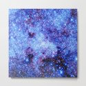 Galaxy Periwinkle Stars Wall Clock By 2sweet4words Designs