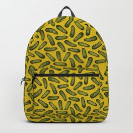A Plethora Of Pickles - Green & Yellow Gherkin Pattern Backpack