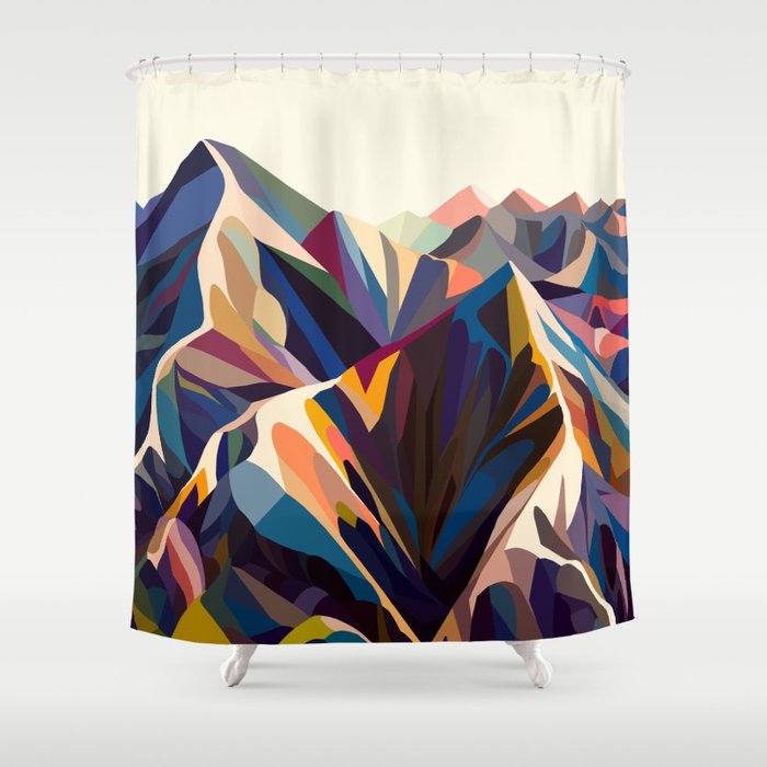 Mountains Original Shower Curtain By, Mountain Shower Curtain