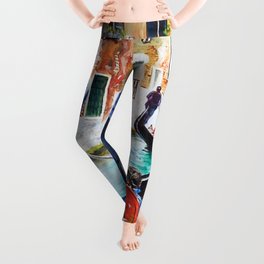 Gondolas on the Canals of Venice, Italy Leggings