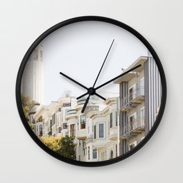 Coit Tower - San Francisco Photography Wall Clock