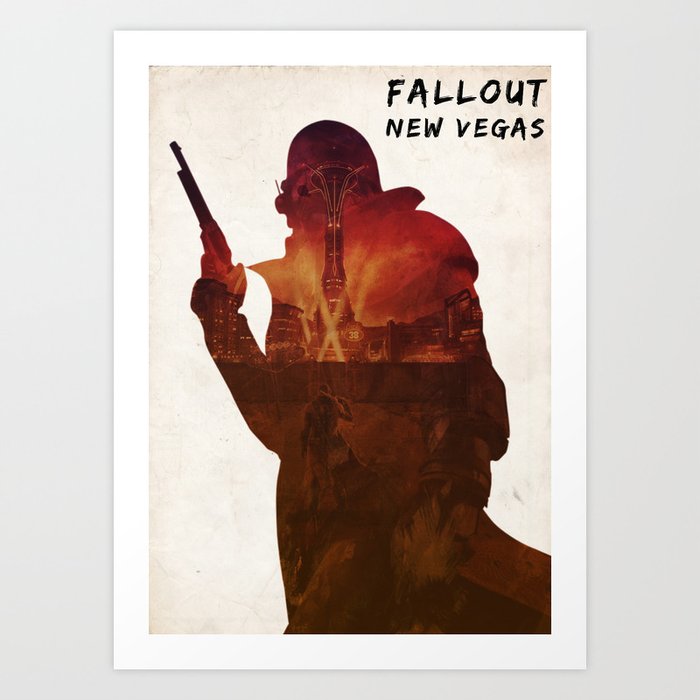 Fallout New Vegas Ranger On The Strip Art Print By Gbdesign Society6