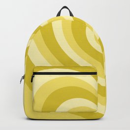 Yellow Hearts Backpack | Beach, Yellow, Mustard, Digital, Modern, Retro, Vibrant, Colors, Cool, Abstract 