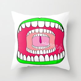Scream AAARGH! Throw Pillow