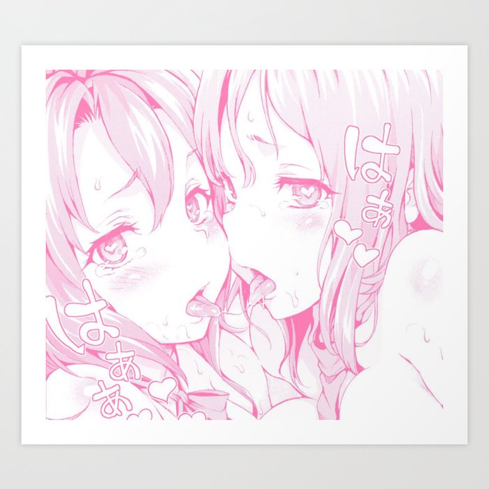 sexy anime aesthetic  naughty girls art printandrey22007