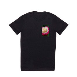 Double Delight Rose - Red and cream beauty T Shirt | Doubledelightrose, Flowerphoto, Digital, Garden, Macro, Rosa, Rosephoto, Photo, Hybridtearose, Color 