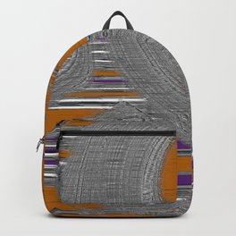 Swirling Abstract In Gray Purple Rust Backpack