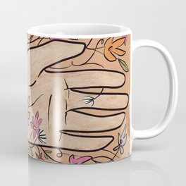Tied Down - Floral, Hand Illustration  Coffee Mug