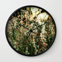 Flowers in the sun Wall Clock