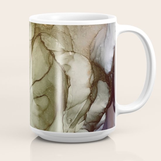 Calm Nature Earth Inspired Abstract Painting Coffee Mug By