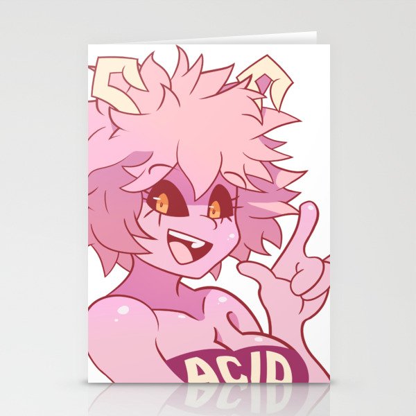 Mina Ashido Stationery Cards By Frootsycollins Society6