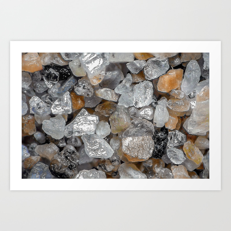 Singing Beach Sand Under A Microscope Art Print By Ourworld Closeup Society6