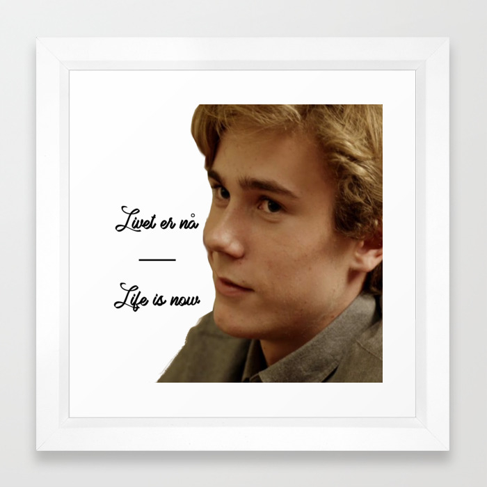 Skam Isak Valtersen Livet Er Na Framed Art Print By Telefilmaddicted Society6