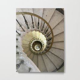 Vizcaya Spiral Staircase in Miami Metal Print
