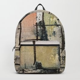 Ciudad deshabitada  Backpack | Painting, Watercolor, Abstract, Decorative, Colorful, Mixedmedia, Architectural, Abstractart, City, Ink 