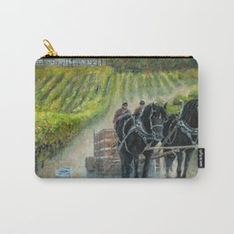 Grape Harvest Teamwork in the Vineyard Carry-All Pouch