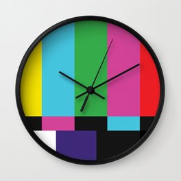Colorbars Wall Clock