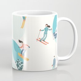 Ski pattern Coffee Mug